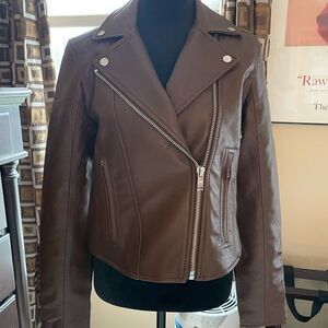 NWT Abercrombie and Fitch Leather Jacket